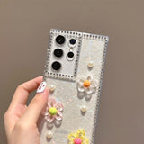 Rhinestone Shell Phone Case For Samsung