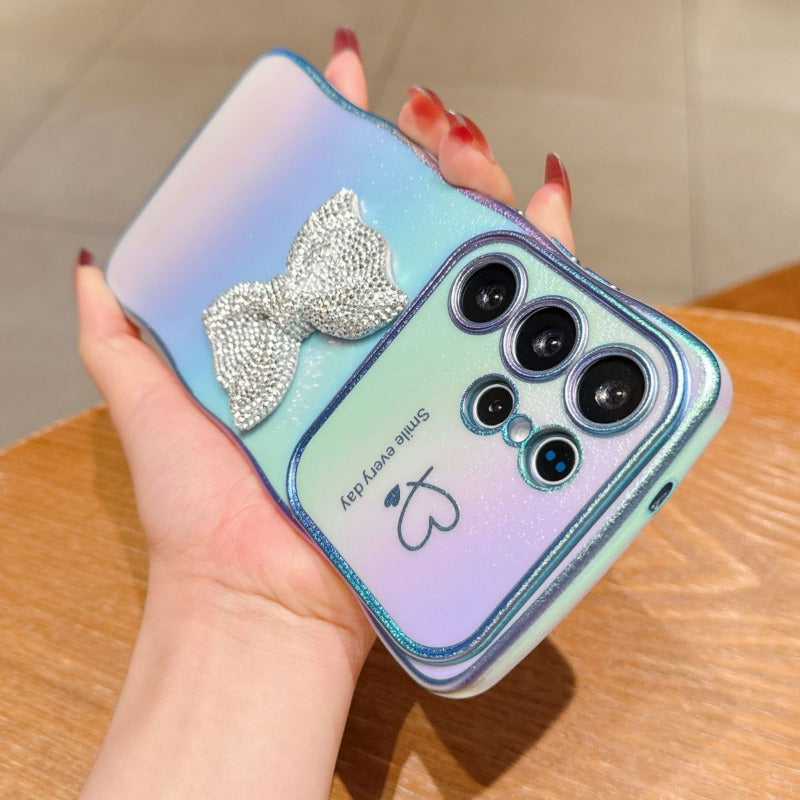 Rhinestone Bow Phone Case For Samsung
