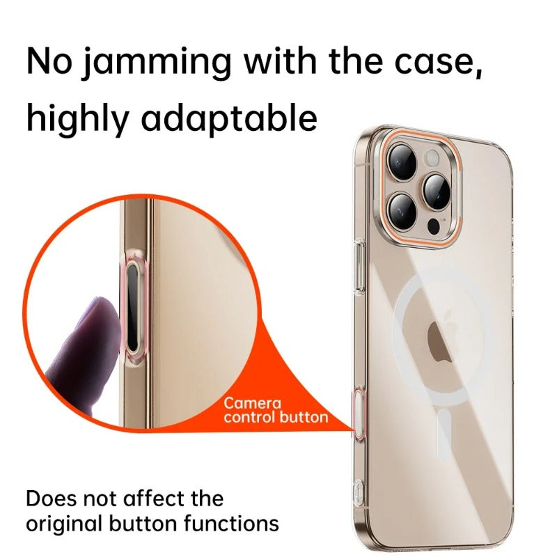 Alloy Metal Camera Control Button Cover For iPhone