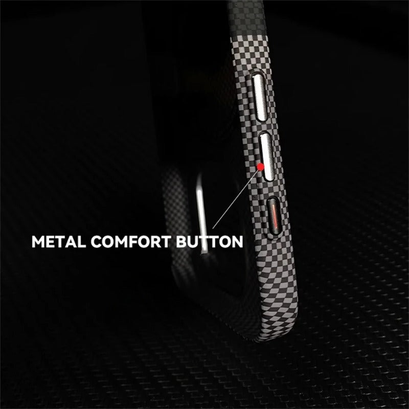 3D Relief Carbon Fiber Texture Magnetic Case For iPhone