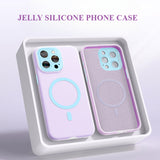 Liquid Silicone Anti-fall Magnetic Phone Case For iPhone