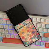 Colorful Flower Hinged All-inclusive Phone Case For Samsung Z FLIP 6 5 4 3