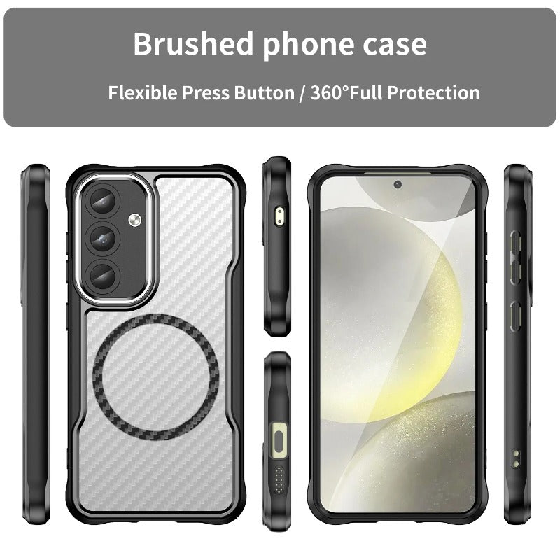 Carbon Fiber Texture Shockproof Phone Case For Samsung