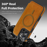 Flip Magnetic Leather Phone Case For iPhone
