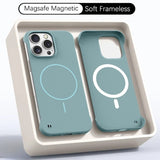 Ultra Thin PC Matte Frameless Magnetic Case For  iPhone