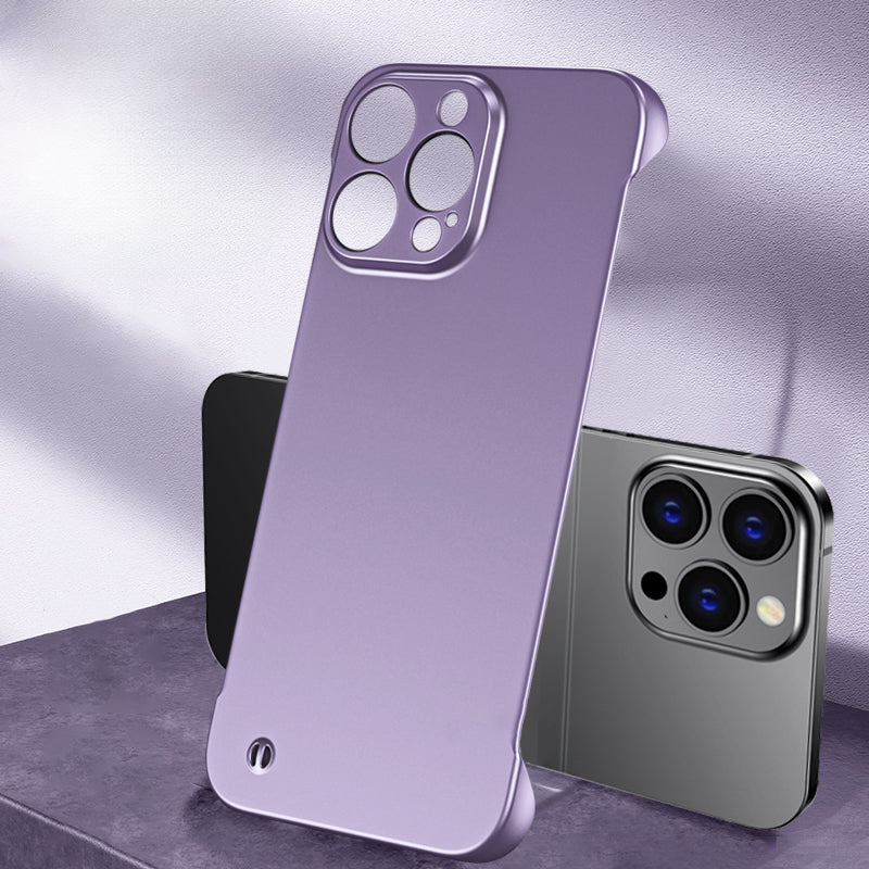 Ultra-thin Borderless Hard Drop-proof Mobile Phone Case For iPhone
