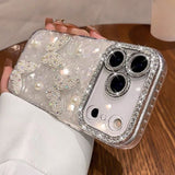 Rhinestone Pearl Butterfly Phone Case For iPhone