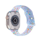 Colorful Hole Jelly Silicone Watch Strap For Apple Watch