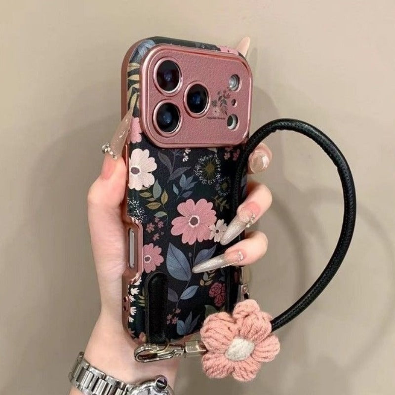 Flower-shaped Large Window Phone Case For iPhone