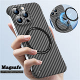 Ultra Thin Carbon Fiber Magnetic Case For iPhone