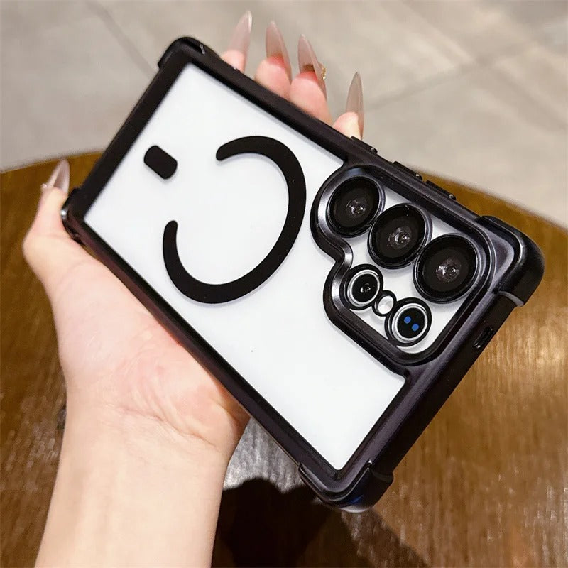 Plating Matte Acrylic Magnetic Case For Samsung