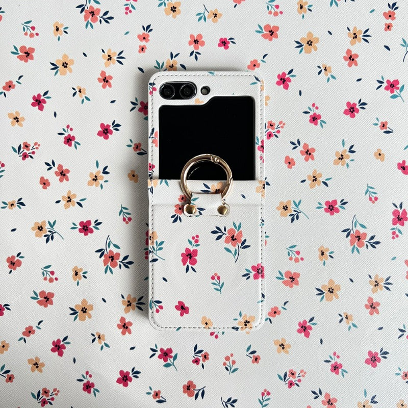 Simple Floral Phone Case For Samsung Z FLIP 7 6 5 4 3