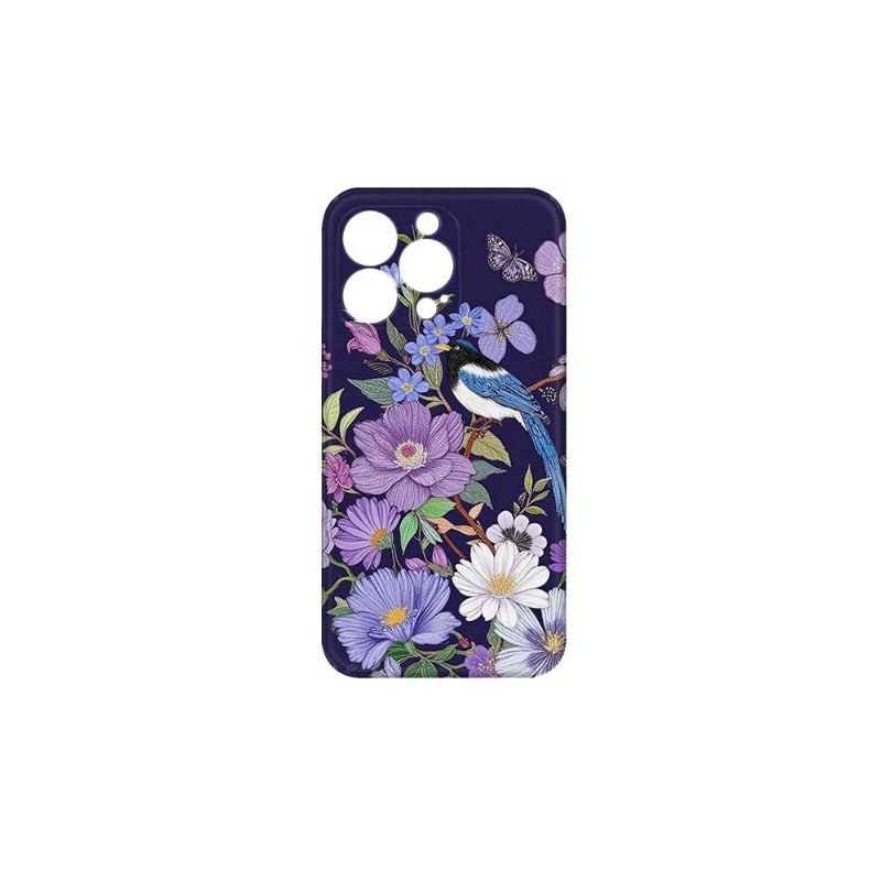 Birds and Flowers Phone Case For iPhone