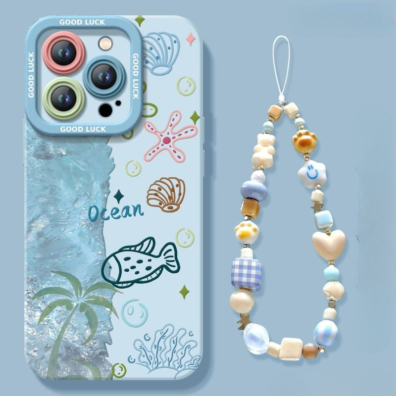 Marine Silicone Phone Case For iPhone