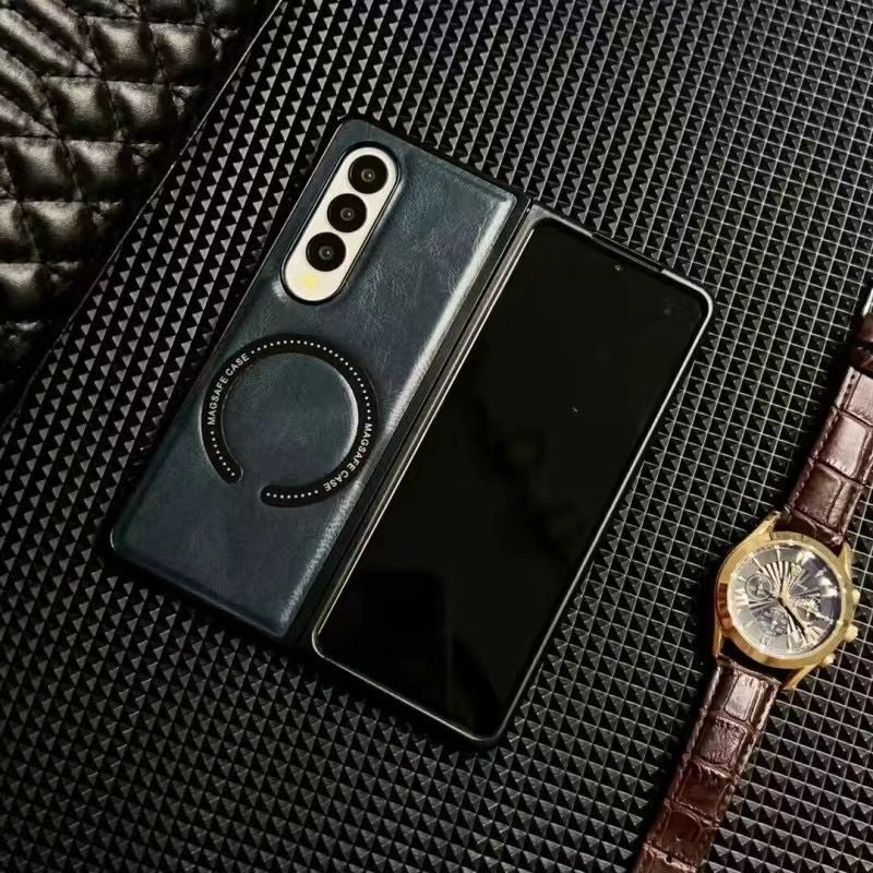 Leather Magnetic Phone Case For Samsung Z Fold