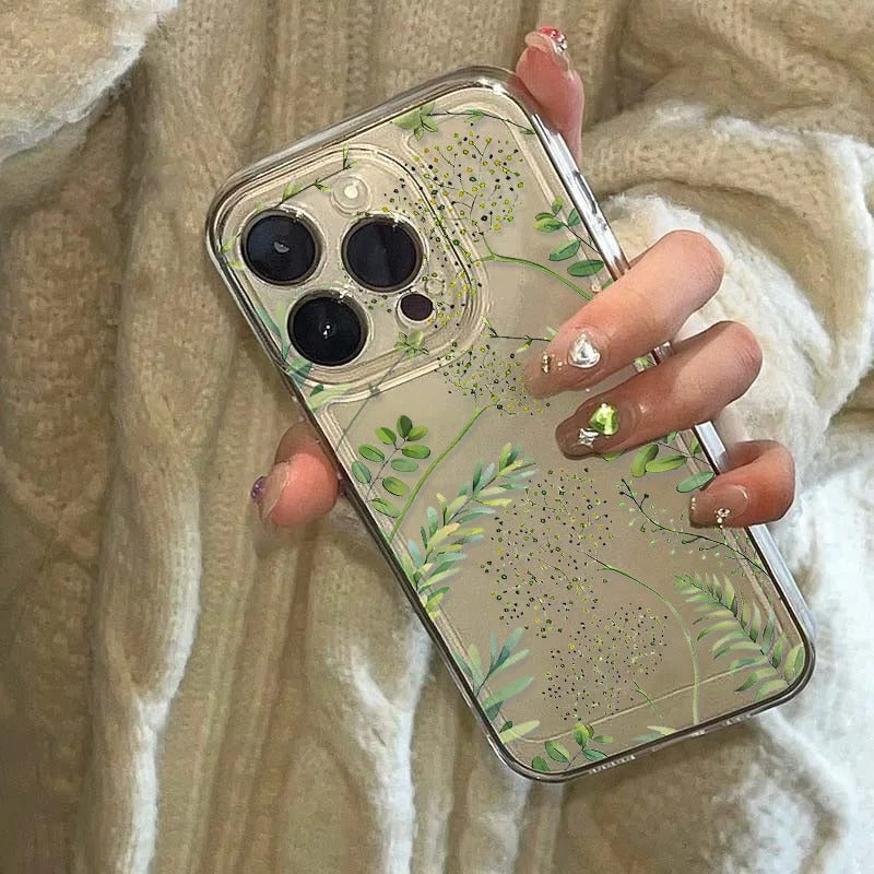 Abstract Plants Flower Phone Case For iPhone