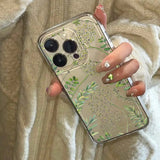 Abstract Plants Flower Phone Case For iPhone