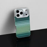 Plaid Electroplating Soft Phone Case For iPhone