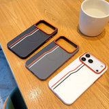 Magnetic Color-blocking Phone Case For iPhone