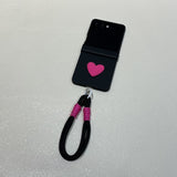 Heart-shaped Crossbody Phone Case with Carrying Strap For Samsung Z Flip 7 6 5
