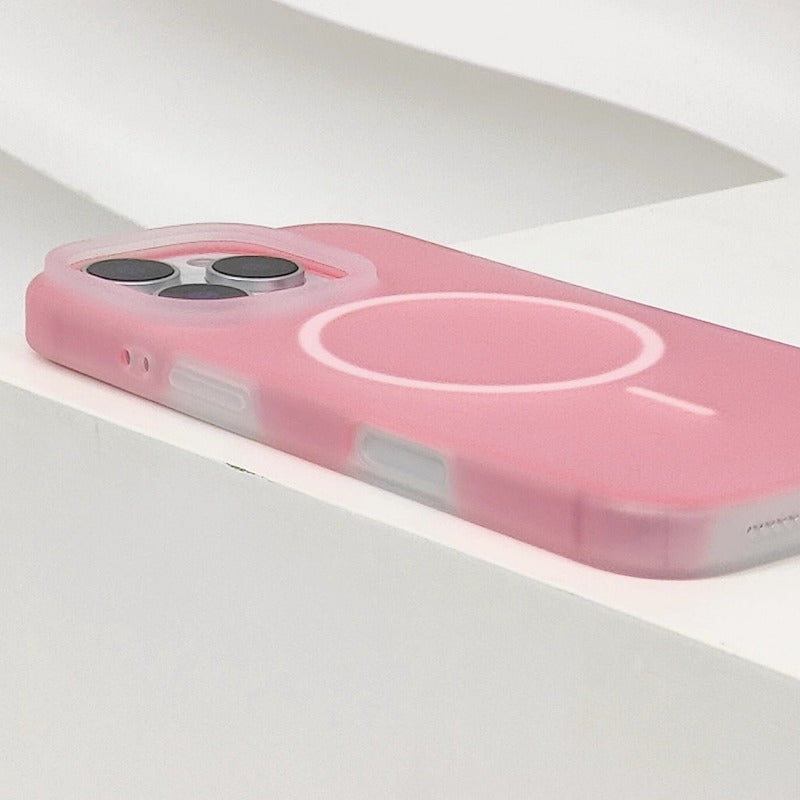 Jelly Color Magnetic Liquid Silicone Phone Case For iPhone