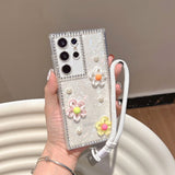 Rhinestone Shell Phone Case For Samsung