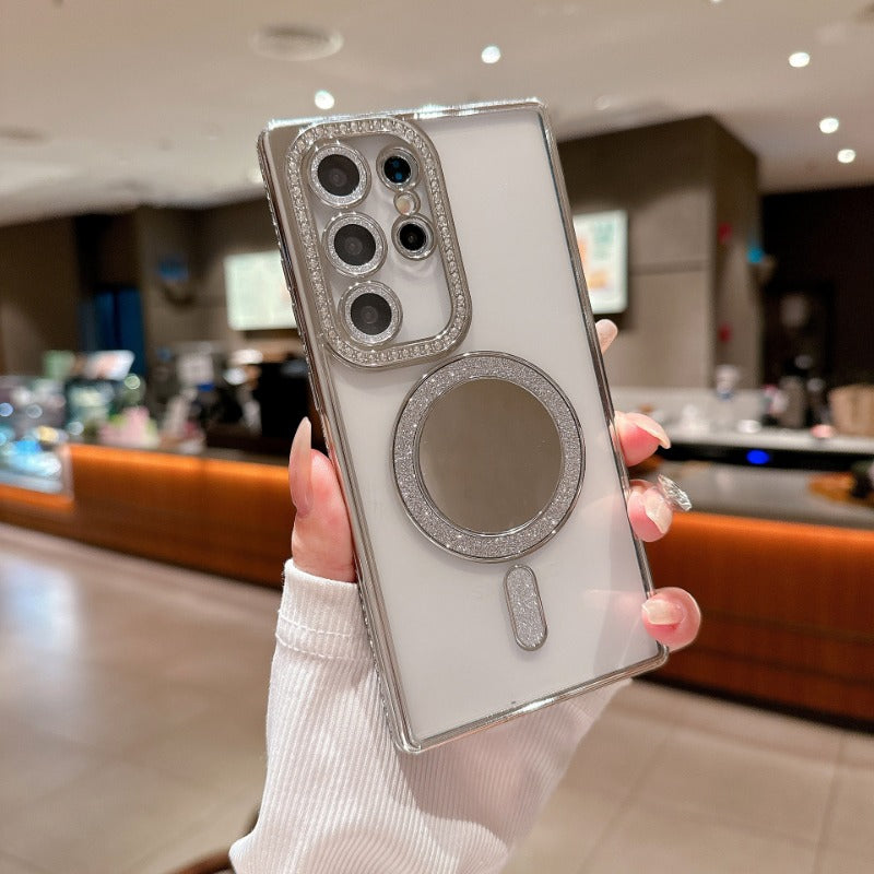 Glitter Magnetic Phone Case For Samsung