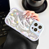Smudged Feather Tulle Phone Case For iPhone