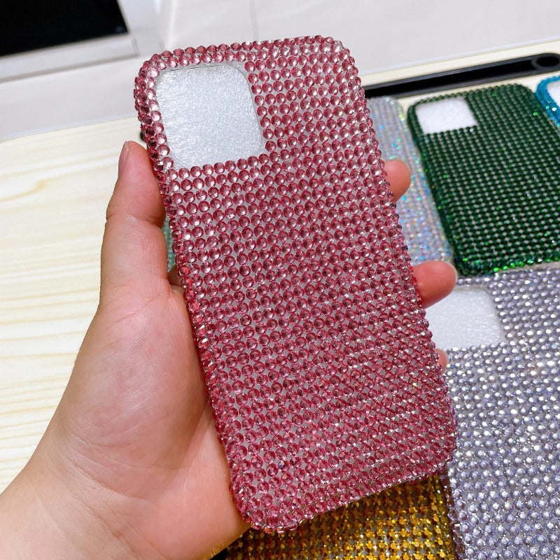 Bling Rhinestone Gem Diamond Soft Phone Case For iPhone