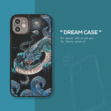 Dragon Pattern Soft Shell Phone Case For iPhone