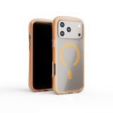 Circular Airbag Transparent Magnetic Phone Case For iPhone