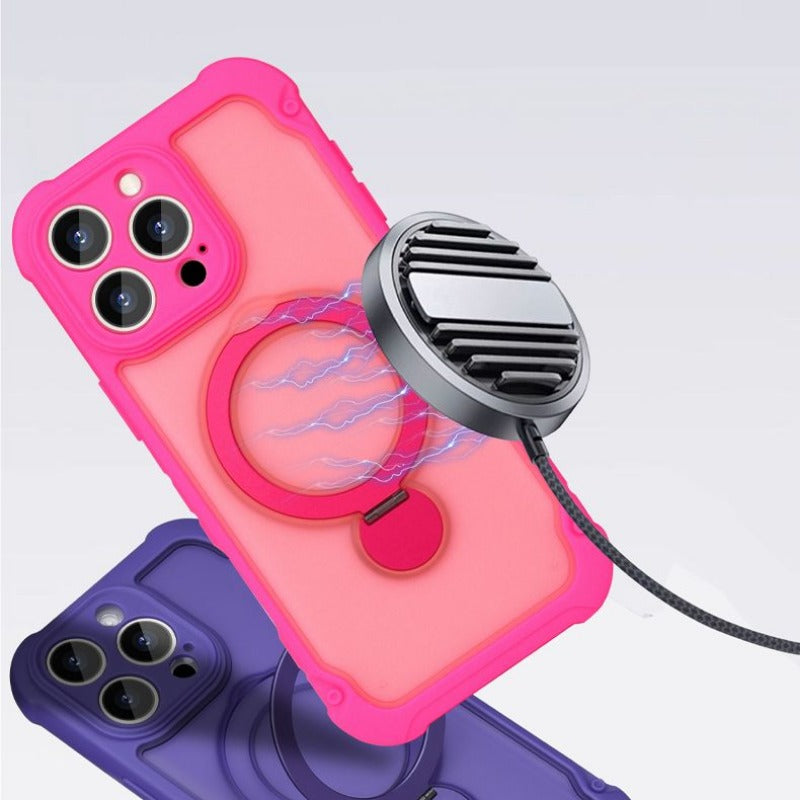 360° Rotating Bracket Magnetic Phone Case For iPhone