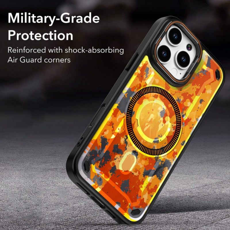 Lens Bracket Magnetic Phone Case For iPhone