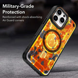 Lens Bracket Magnetic Phone Case For iPhone