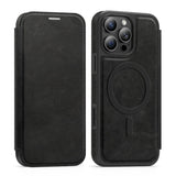 Flip Magnetic Leather Phone Case For iPhone