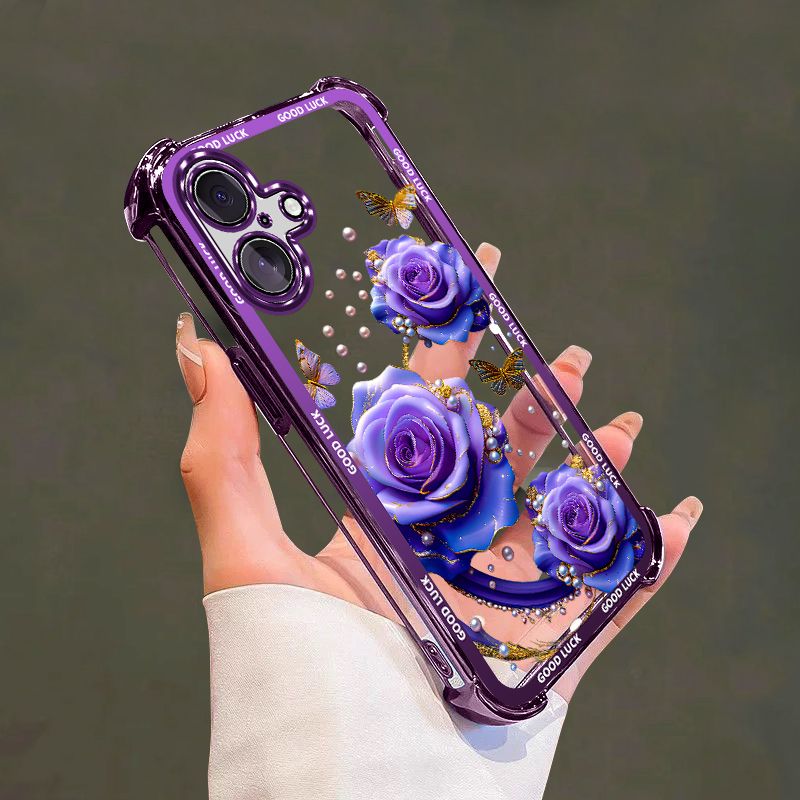 Electroplating Silicone Phone Case For iPhone