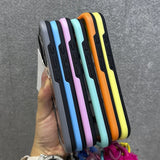 Candy Color Frame Magnetic Wrist Strap Case For iPhone