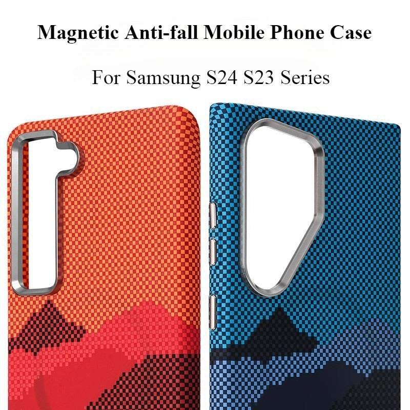 Magnetic Anti-fall Mobile Phone Case For Samsung