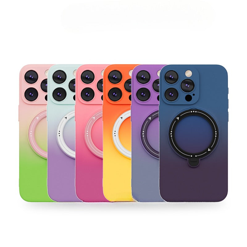 Magnetic Bracket Full Package Mobile Phone Case For iPhone