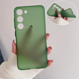 Ultra Thin Matte Armor Translucent Case For Samsung