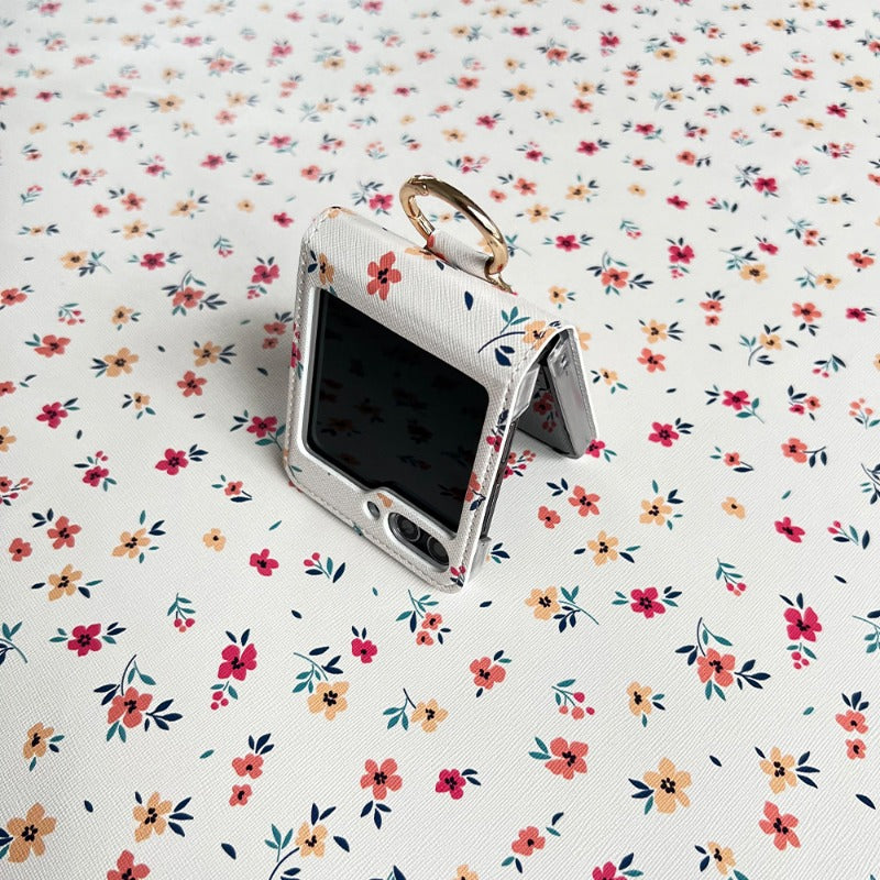 Simple Floral Phone Case For Samsung Z FLIP 7 6 5 4 3