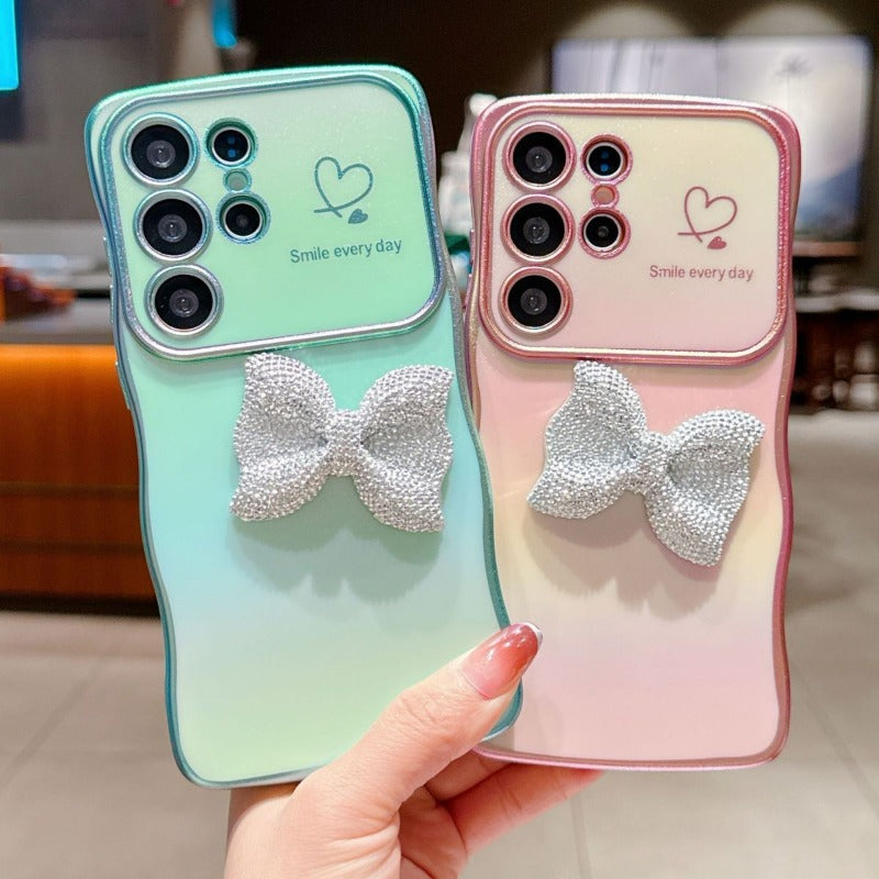 Rhinestone Bow Phone Case For Samsung