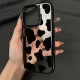 Black Plaque Phone Case For iPhone
