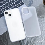 Transparent  Soft TPU Matte Phone Case For iPhone