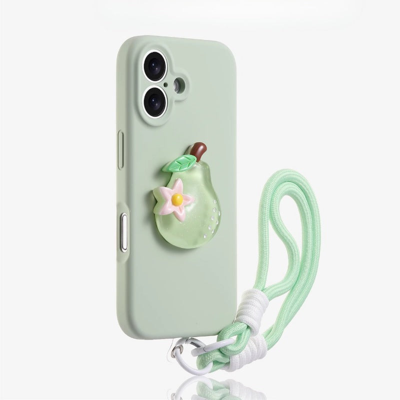 Heart Phone Case with Lanyard For iPhone