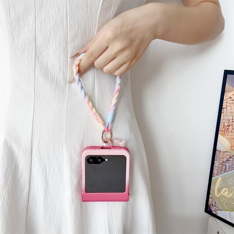 Gradient Pink Phone Case For Samsung Z FLIP 7 6 5