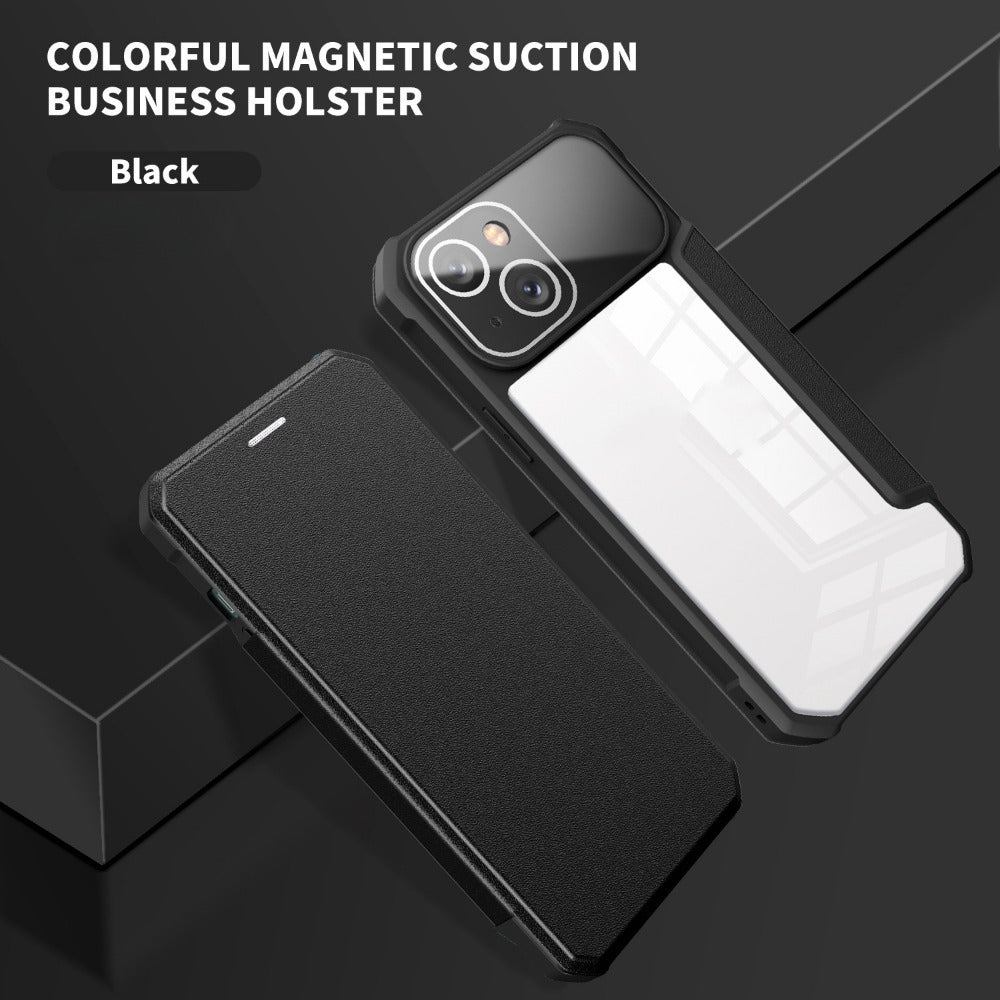 Business Flip Leather Phone Case For iPhone
