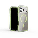 Circular Airbag Transparent Magnetic Phone Case For iPhone