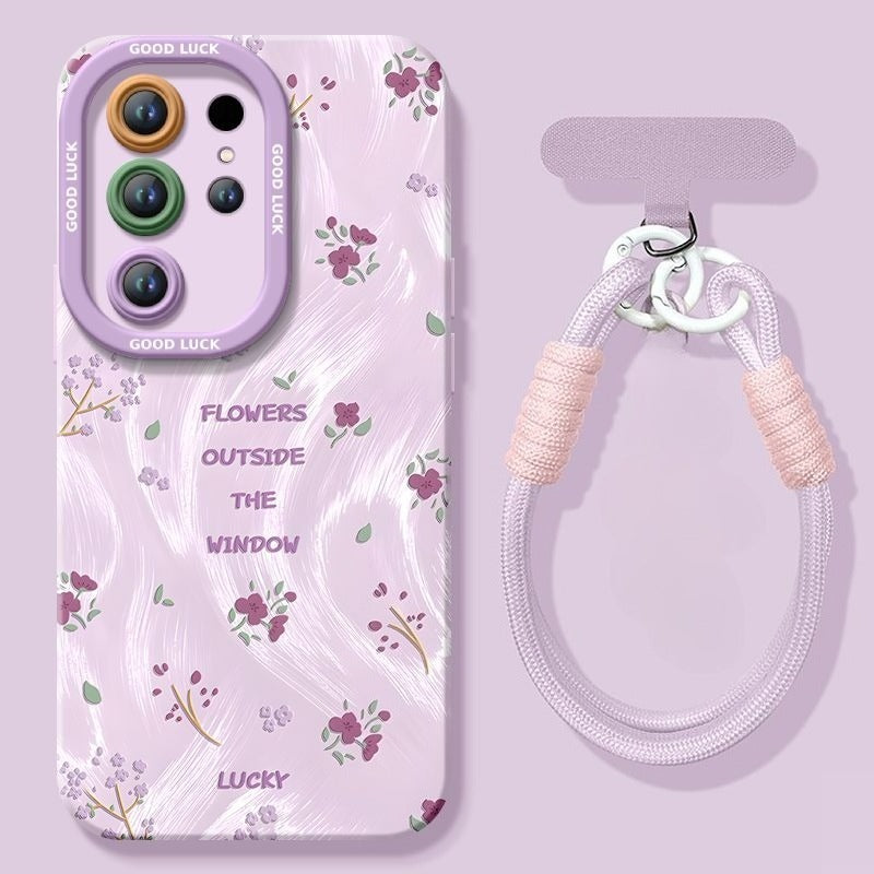 Floral Soft Phone Case For Samsung