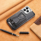 Luxury Leather 2 in 1 Magnetic Card Holder Phone Case For iPhone